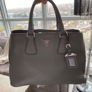 Prada gray handbag